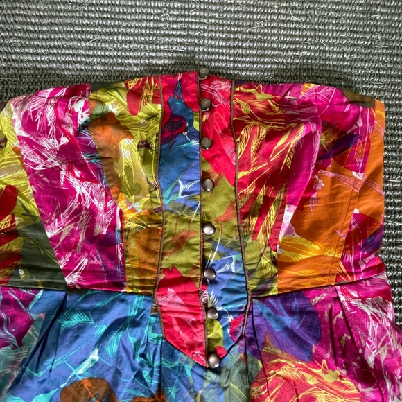 Anthropologie floral strapless dress - Picture 2 of 3